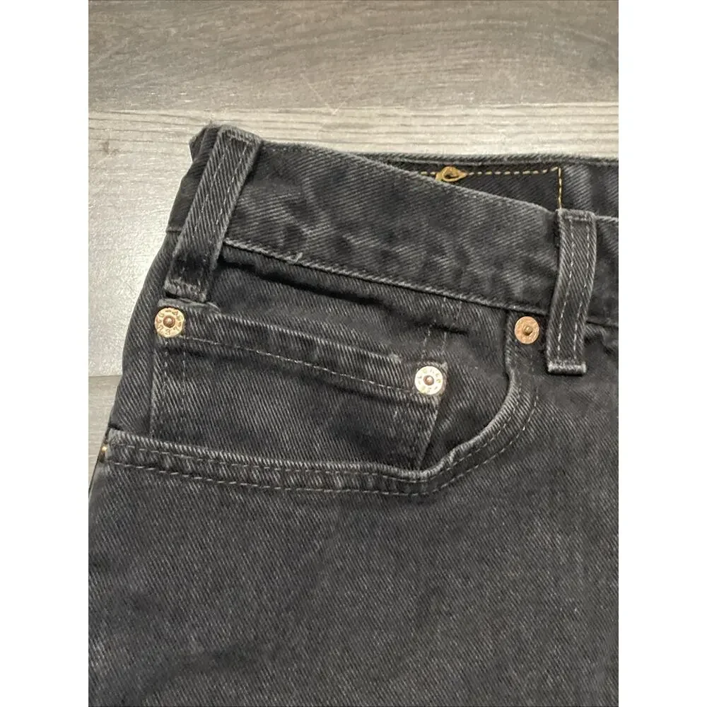 VTG Levis 505 Jeans Mens 40x30 Black Orange Tab Regular Fit Straight Leg 80s-90s